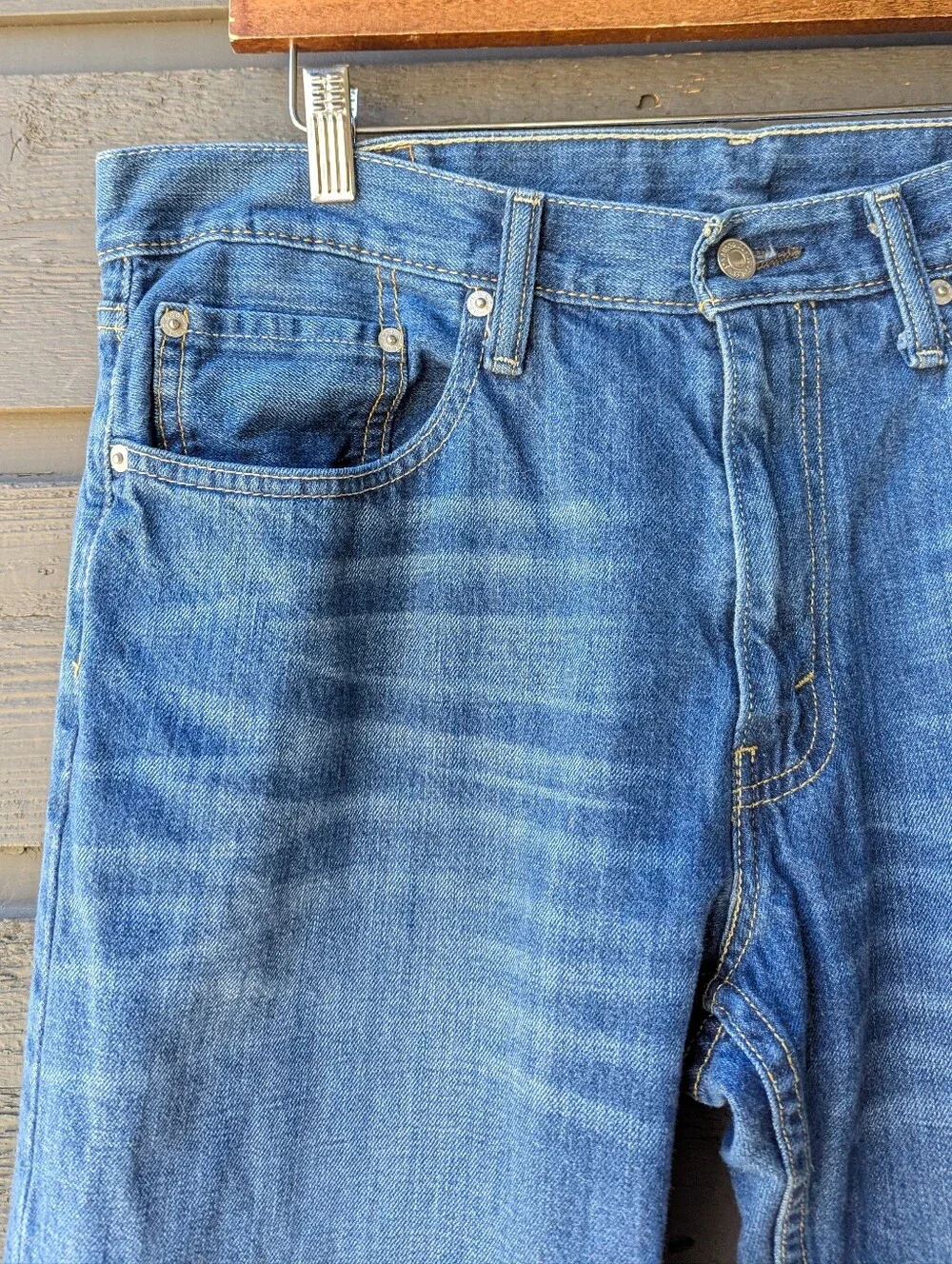 Levi's 559 Relaxed Straight Leg Jeans Size W34 L30 100% Cotton